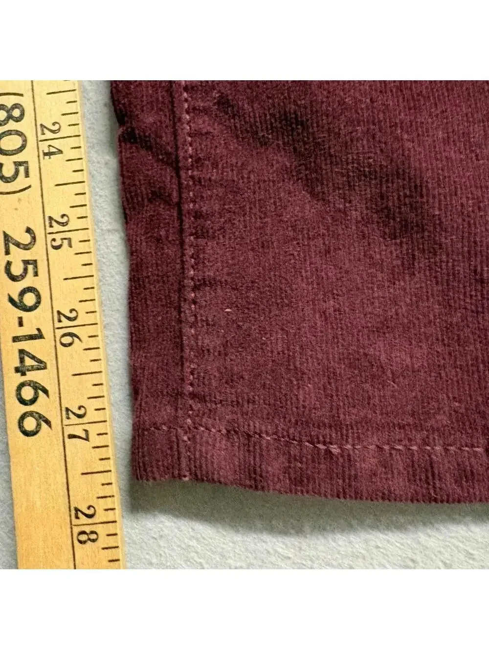 Old Navy Karate Slim Corduroy Pants Boys Size 14 Burgundy Built-In Flex Max